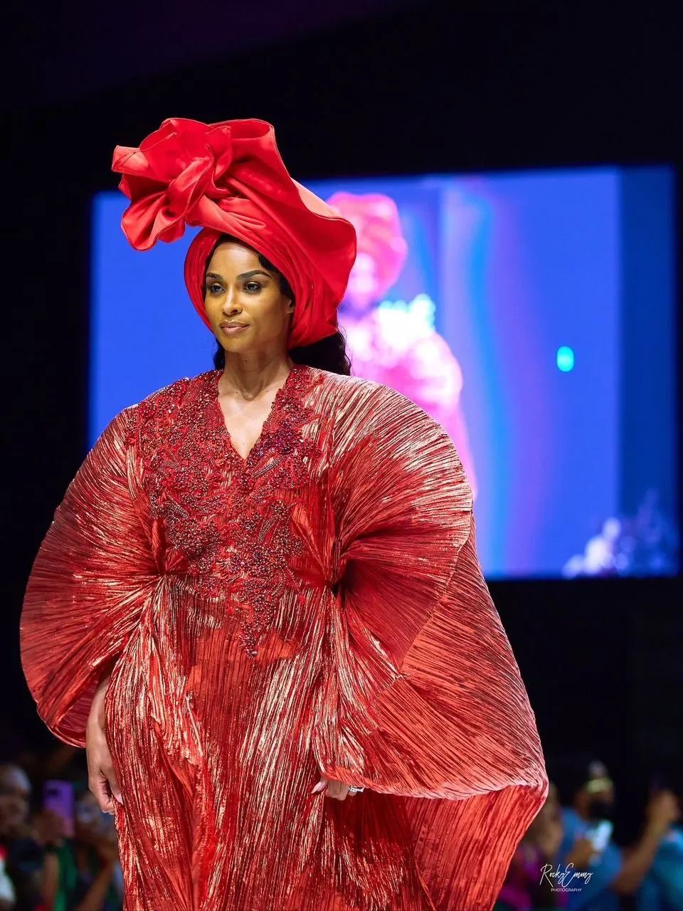 Red fashion portrait